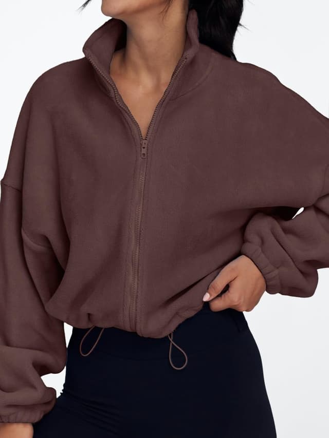 Detalle 2 de AUTOMET Womens Fleece Jacket oversized zip-up