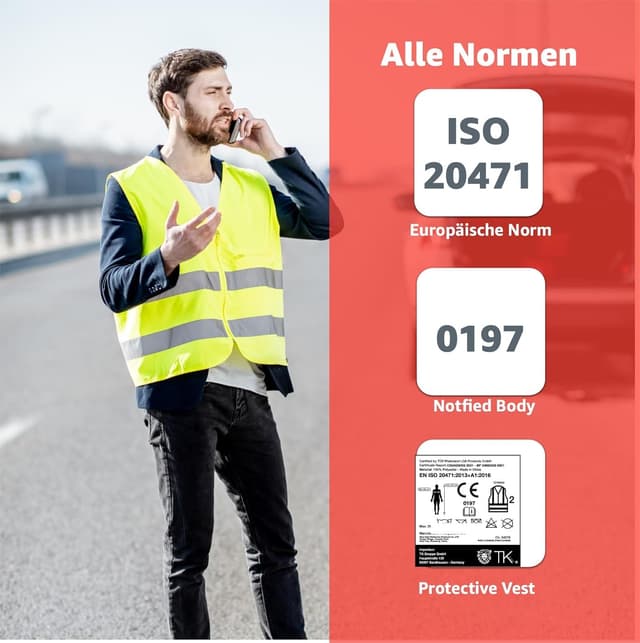 Thumbnail 3 de TK Gruppe Timo Klingler Gilet de sécurité 4x 🦺