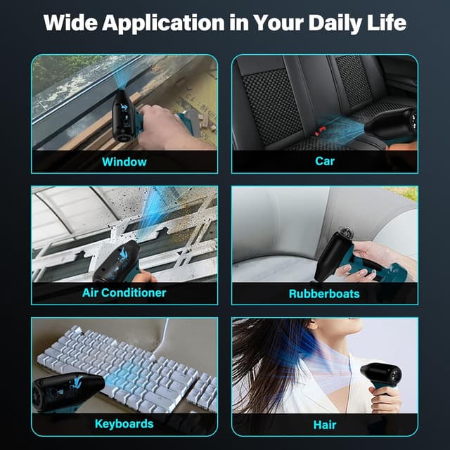 Detalle de Makita 18V Li-ion compatible jet dry blower air duster (no battery) – 4 gear adjustable airflow up to 130,000 RPM