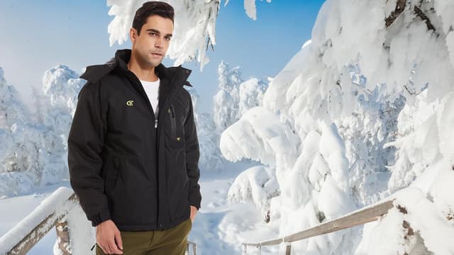 Detalle de QPNGRP Mens Waterproof Ski Snowboard Jacket