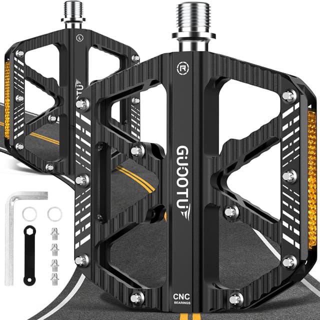 Imagen de GUOOTU Fahrradpedale CNC Aluminium MTB Flachpedale en OfertitasTOP
