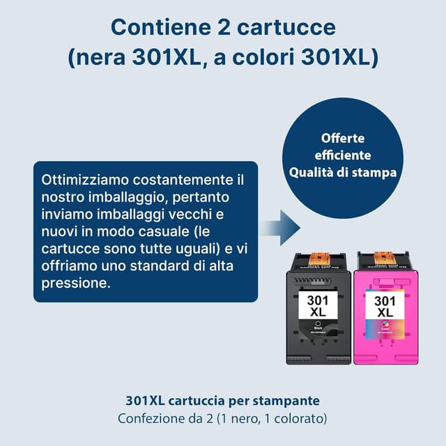 Thumbnail 5 de Cartucce sostitutive HP 301 / 301XL (Nero e Colore) per HP Envy e Officejet