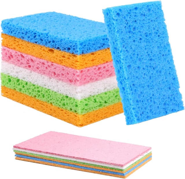 Detalle de Natural cellulose cleaning sponges 12 pack