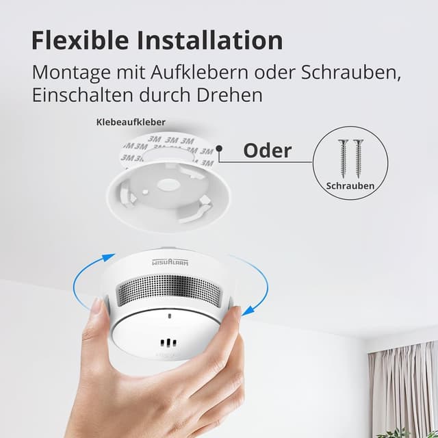 Thumbnail 6 de Rauchmelder 10 Jahre Batterie 5er-Set đź””