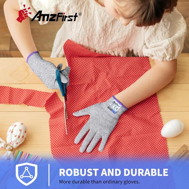 Detalle 2 de Schnittschutzhandschuhe Kinder Level 5, 2 Paar