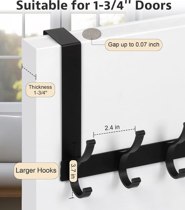 Detalle 2 de Optish Optish door hooks 7.1 inch rack