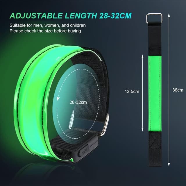 Detalle 2 de flintronic Brazalete LED Recargable 2PCS