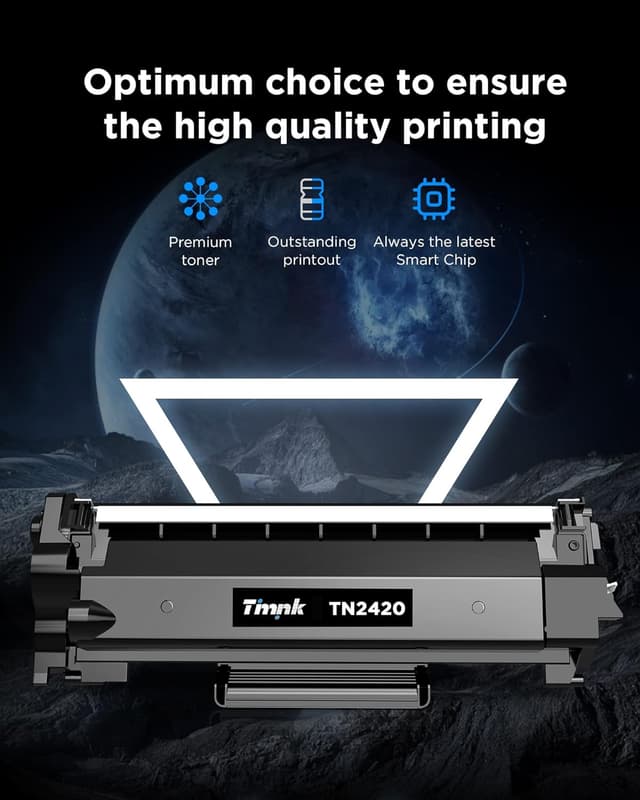 Detalle de Timink TN-2420 / TN2420 compatible toner cartridge (2 black) for Brother