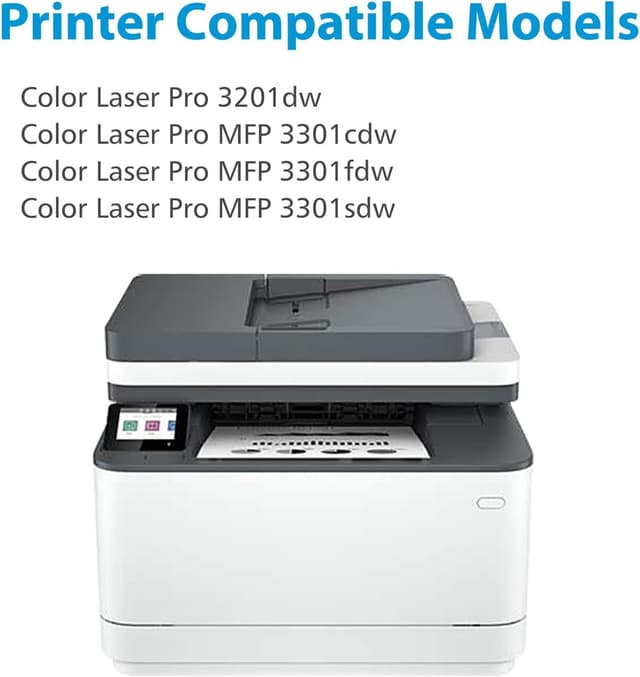 Detalle 2 de Fireink 218X Compatible Toner Cartridges 4-Pack (with Chip) for HP 218A / LaserJet Pro 3201dw & MFP 3301 Series