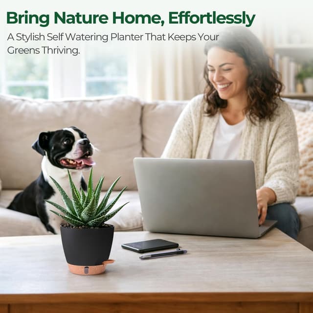 Thumbnail 1 de T4u T4U 15cm Self Watering Plant Pot 15cm