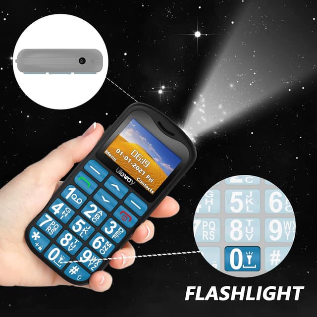 Thumbnail 6 de uleway Seniorenhandy mit großen Tasten und SOS-Taste