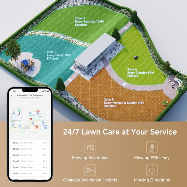 Detalle 2 de Mova 600 Robot Podadora 🌳 Mapeo Preciso y Silencioso