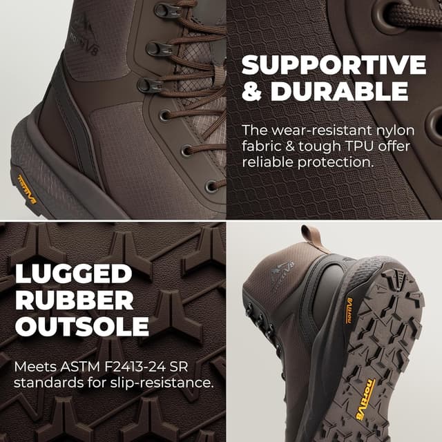 Thumbnail 6 de NORTIV 8 Men's Composite Toe Work Boots 8'' Safety Boots ๐