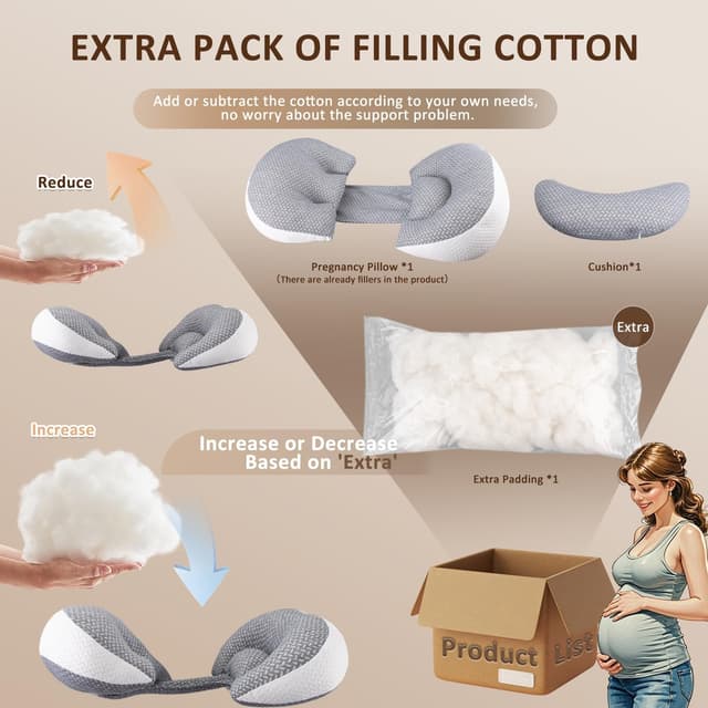 Thumbnail 6 de Chilling Home Pregnancy Maternity Pillow, Adjustable
