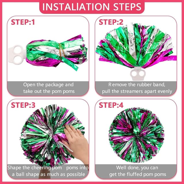 Thumbnail 4 de HaoVrisn Deguisement Pom Pom Girl Enfant