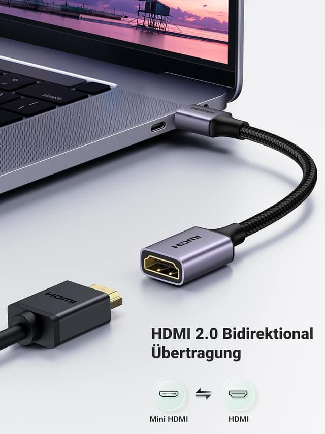 Thumbnail 1 de UGREEN Mini HDMI auf HDMI Adapter 4K 60Hz