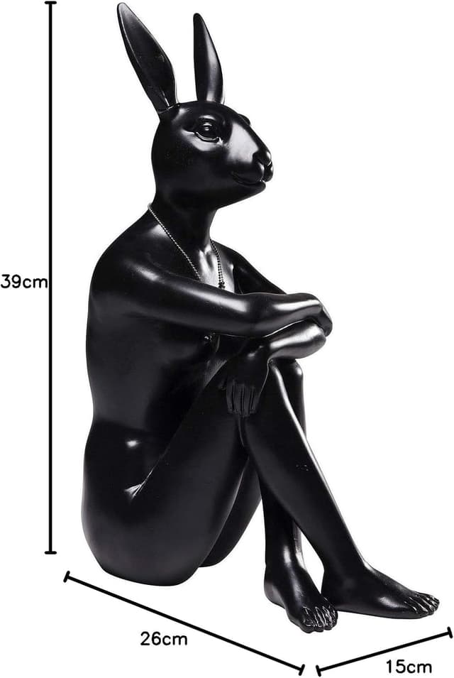 Thumbnail 4 de Kare Design Conejo Gillie Negro 🐇 - Escultura Decorativa