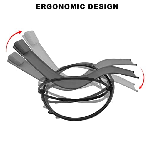 Detalle 2 de WOLTU Tumbona de Metal para Camping y Jardín