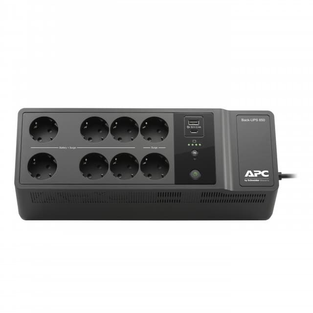 Detalle 2 de APC BE850G2-GR SAI 850 VA, 8 Schuko y 2 USB 🔌