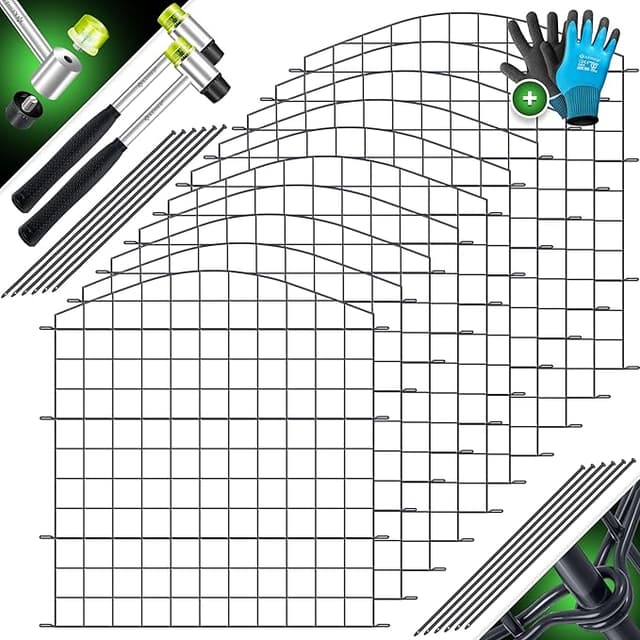 Imagen de KESSER® Valla para estanque y jardín, juego completo de 5 en OfertitasTOP