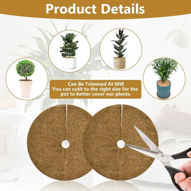 Thumbnail 4 de OFFCUP Estera de Coco 4 Piezas 🌱 Protección para Plantas en Macetas