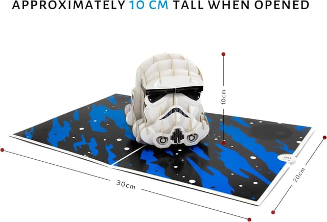 Detalle de Carte pop-up Stormtrooper originale Cardology (sous licence officielle) pour anniversaire et toute occasion