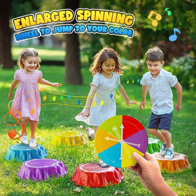 Thumbnail 2 de Jofuni Light Up Musical Stepping Stones 6 pcs 🧩