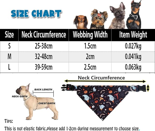 Thumbnail 3 de BT Bear Halloween Dog Bandana M Black Ghost