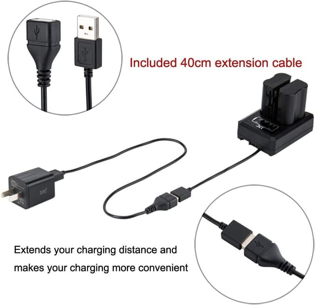Detalle 2 de LP-E17 USB Dual Battery Charger for Canon cameras (for LP-E17 batteries)