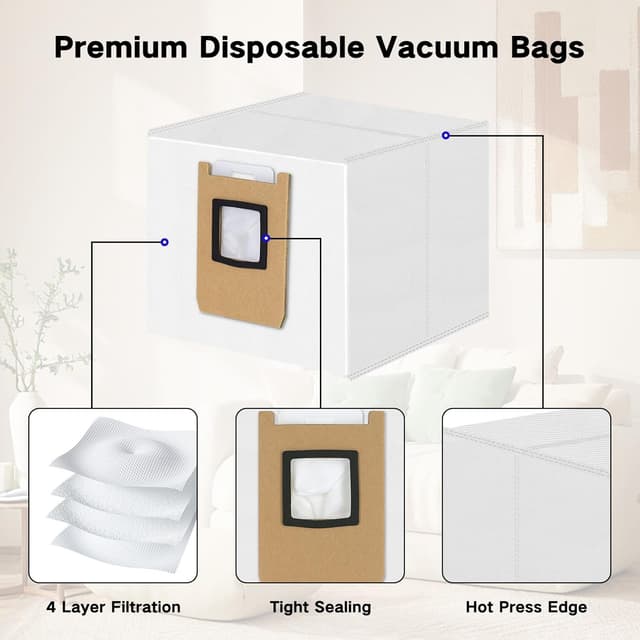 Thumbnail 3 de Eufy E25 Dust Bags 8-Pack 3.1L