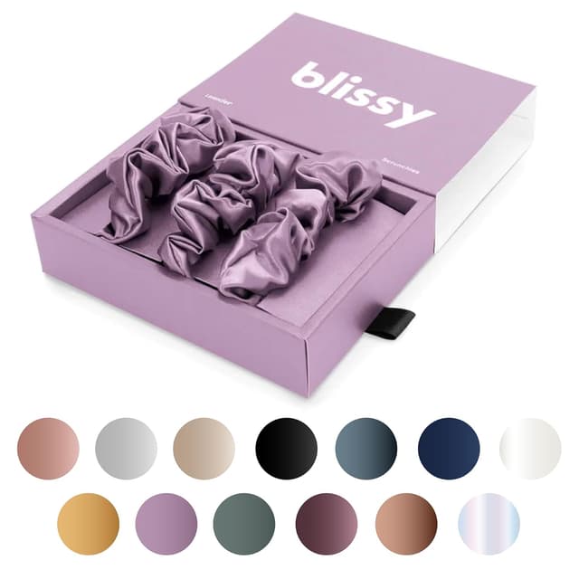 Imagen de Blissy Silk Scrunchies 22 Momme Lavender 💇♀ en OfertitasTOP