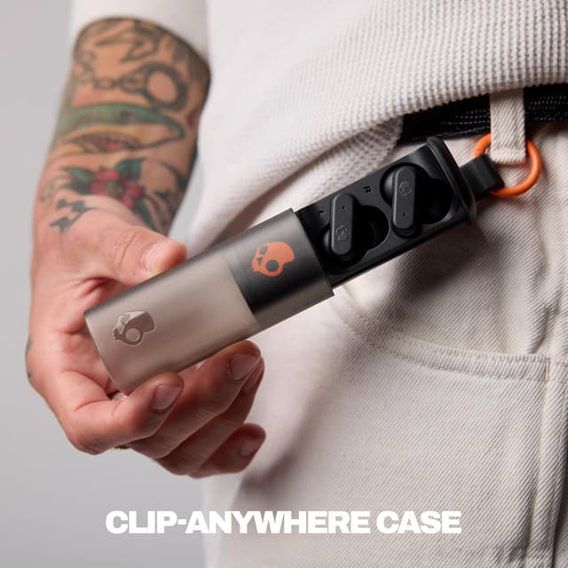 Detalle de Skullcandy Dime Evo Wireless Earbuds (True Black) with Up to 36 Hours Battery and Rapid Charge