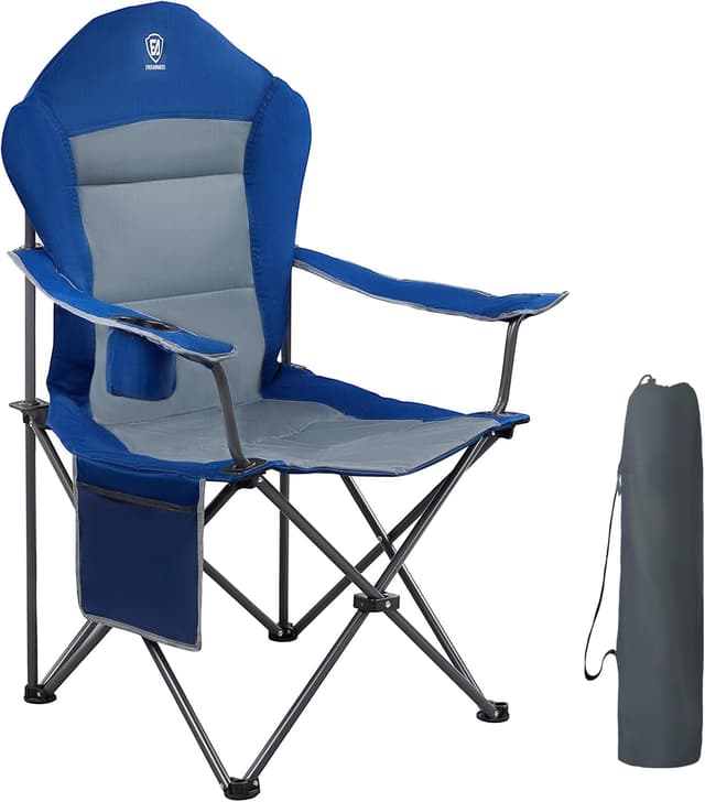 Thumbnail 6 de EVER ADVANCED Luxus Campingstuhl faltbar mit hoher Rückenlehne, bis 160 kg Belastbarkeit