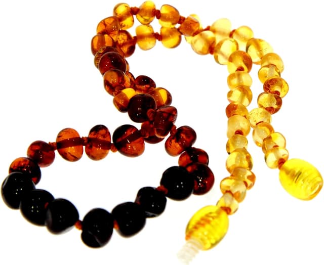 Detalle de SilverAmber Jewellery Collana in ambra baltica 100% naturale (cognac, ciliegia, miele, limone o ombré) lucida e grezza