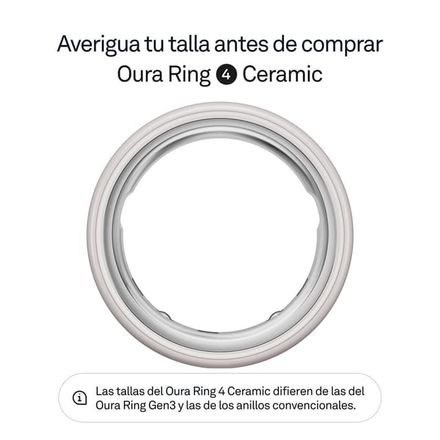 Thumbnail 1 de Oura Ring Gen4 Ceramic Blanco nube