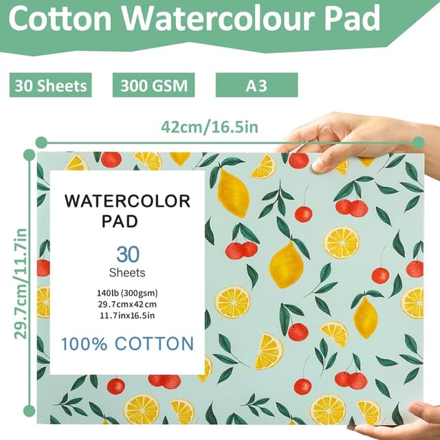 Thumbnail 1 de Watercolour Paper Pad A3 300 GSM