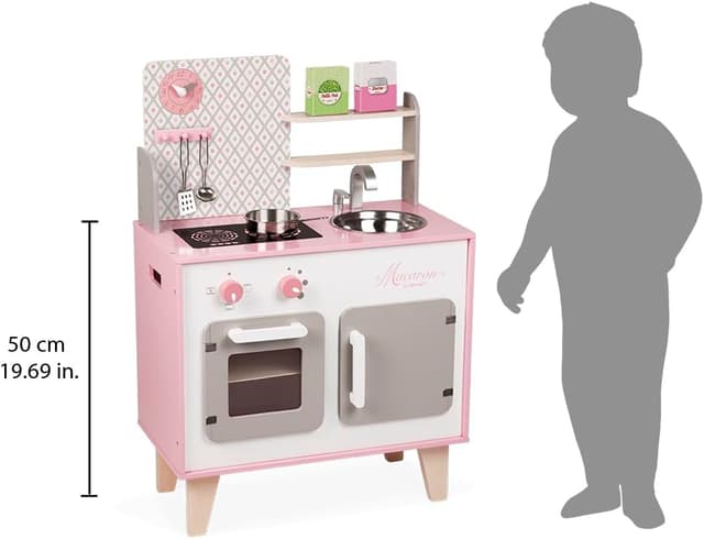 Thumbnail 4 de Janod Küchenset Rosa Weiß 53x30x78 cm