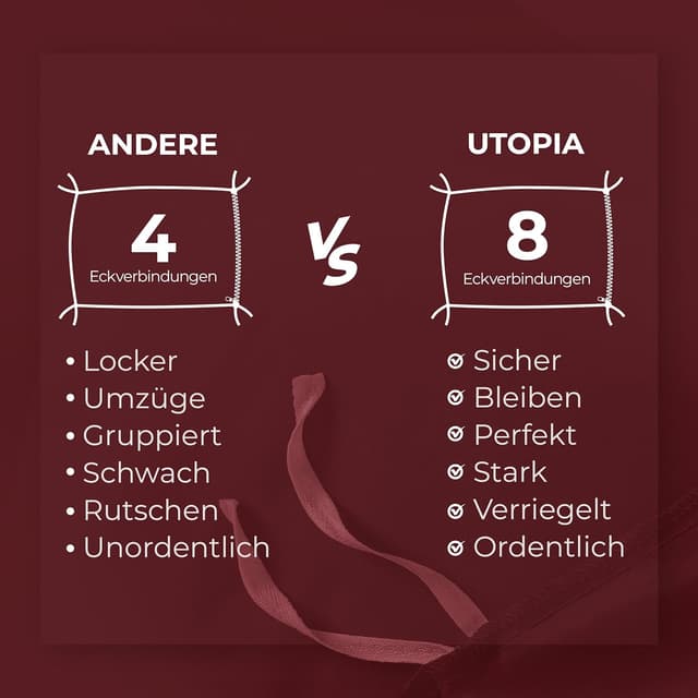 Thumbnail 6 de Bettwäsche Set Mikrofaser 135x200 Burgund