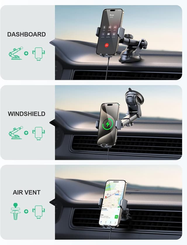 Thumbnail 6 de Glangeh 15W Wireless Car Charger for iPhone