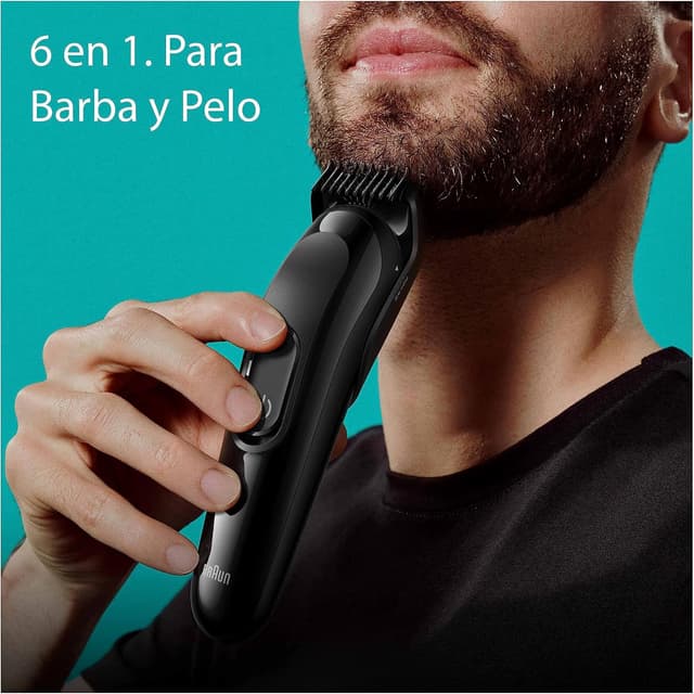 Detalle de Braun Series 3 MGK3420 Recortadora 6 en 1 Inalámbrica ✂