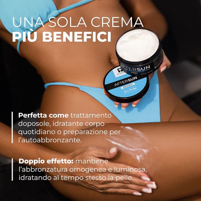 Detalle de BYROKKO Crema doposole con mentolo, burro di mango e vitamina E (vegana)