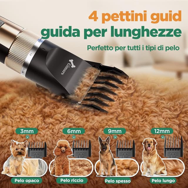 Thumbnail 4 de Gimars Silenzioso Tosatrice per Cani Professionale