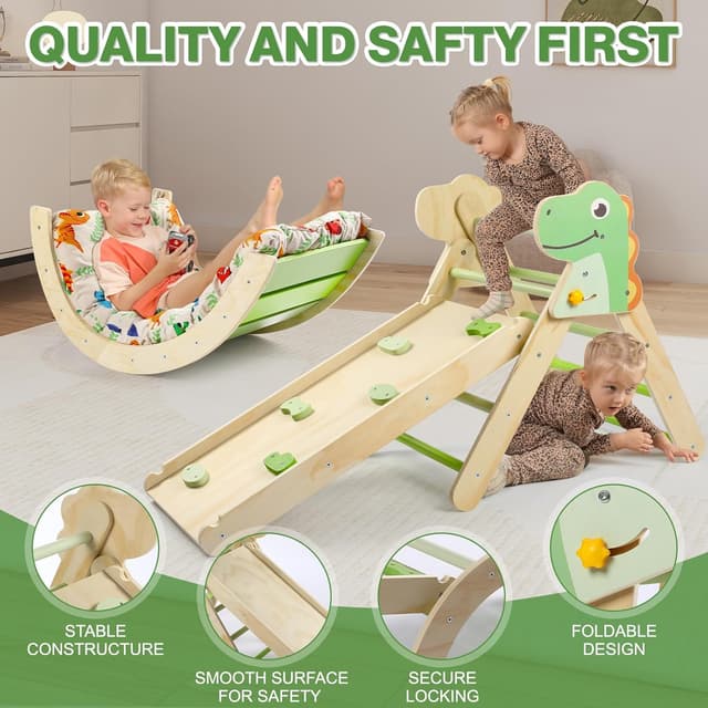 Detalle de Khlerox indoor climbing frame 7 in 1