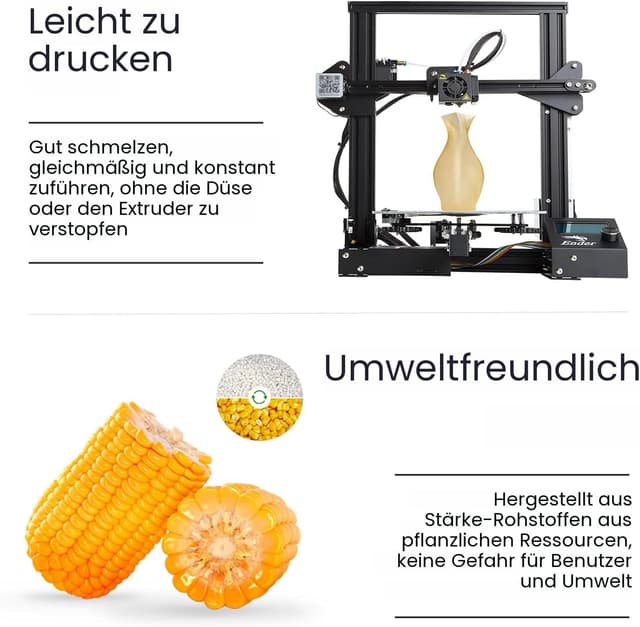 Thumbnail 4 de eSUN PLA+ 3KG 3D Drucker Filament Silber