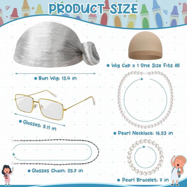 Thumbnail 1 de Huskein Old Lady Costume 13.4 in 🎭