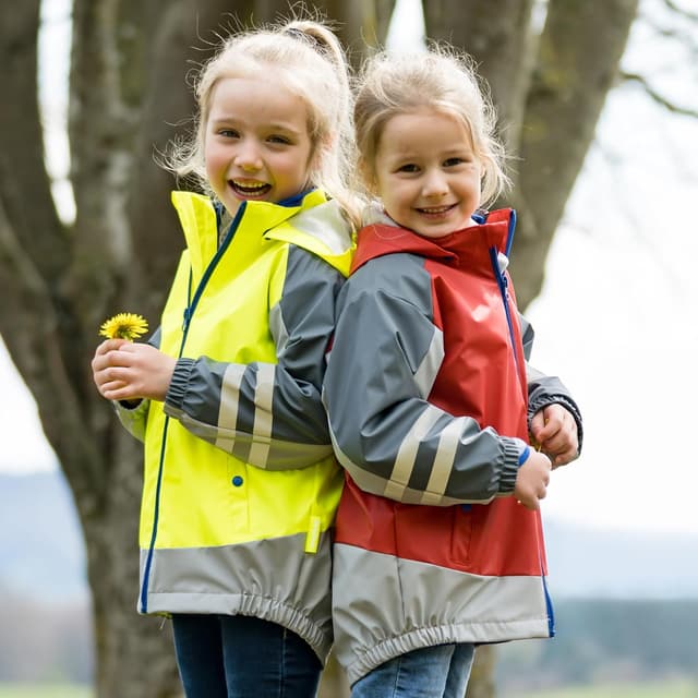 Detalle de Playshoes Unisex Kinder Regenanzug gefüttert Regen-Set im 2er Pack – wind- und wasserdichtes 3‑in‑1 System