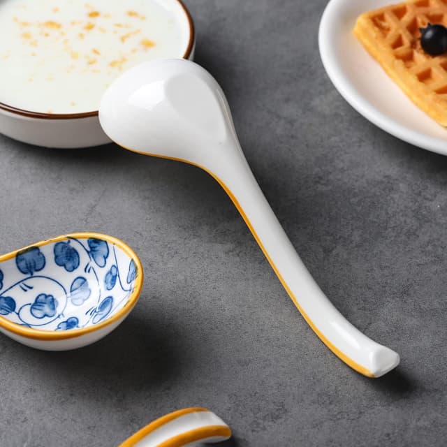 Thumbnail 6 de Ceramic Soup Spoon Set of 4 Porcelain