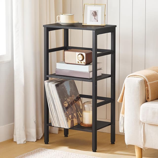 Detalle 2 de HOOBRO scaffale a scala a 3 livelli EBB80CJ01G1 per dischi, album e oggetti