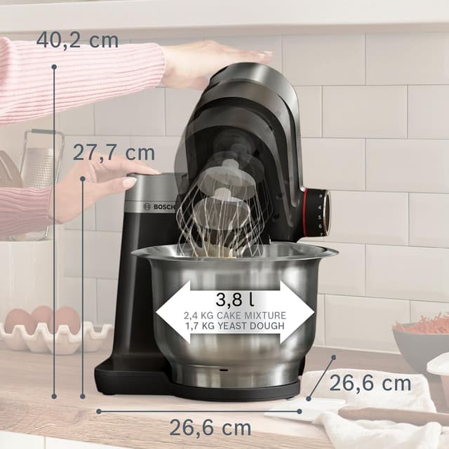 Detalle de Bosch Serie 2 MUMS2VM40G 7-in-1 Stand Mixer with 7 speeds, 3.8L bowl and 900W motor