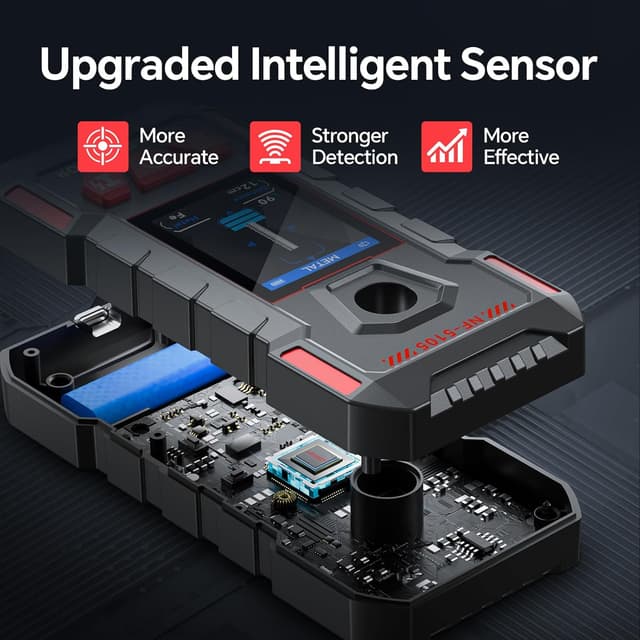 Detalle 2 de GOTMEET Electronic Stud Finder & Wall Scanner (6-in-1) with HD LCD display and voice